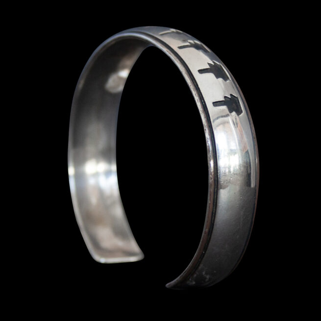 Tom Billy Sterling Silver Navajo Bracelet - Image 6