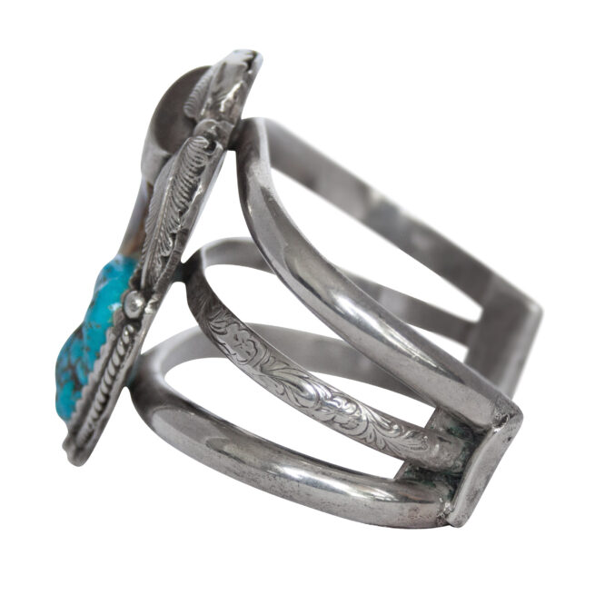 Vintage Bear Claw Turquoise Bracelet - Image 5