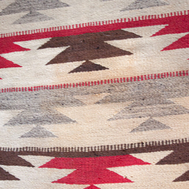 1920s Crystal Region Navajo Saddle Blanket – Image 5