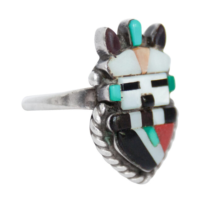1920s Sybil Cachini Antelope Kachina Ring - Image 2