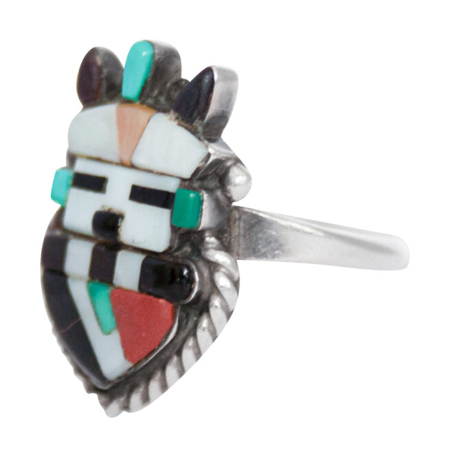 1920s Sybil Cachini Antelope Kachina Ring - Image 3
