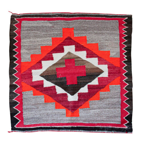 1940s Santa Fe Orange Saddle Blanket