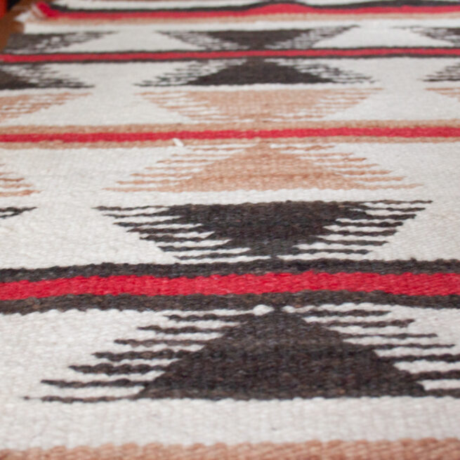 1960s Butterfly Design Navajo Weaving – Image 5