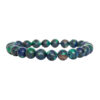 Azurite Malachite Beaded Power Bracelet - Image 2