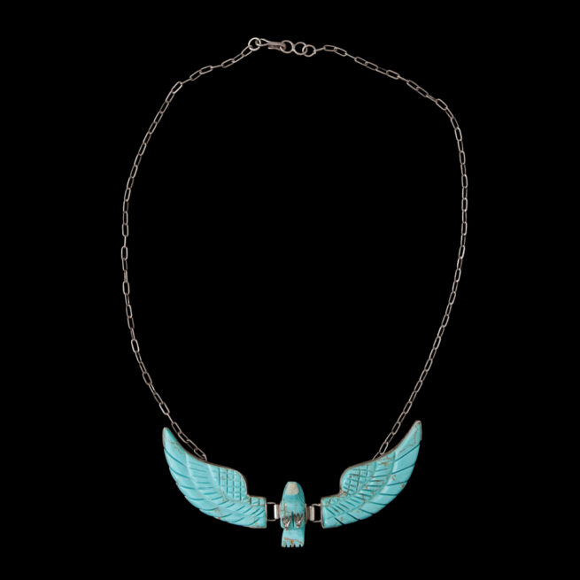 Ben Livingston Turquoise Eagle Necklace - Large - Image 4