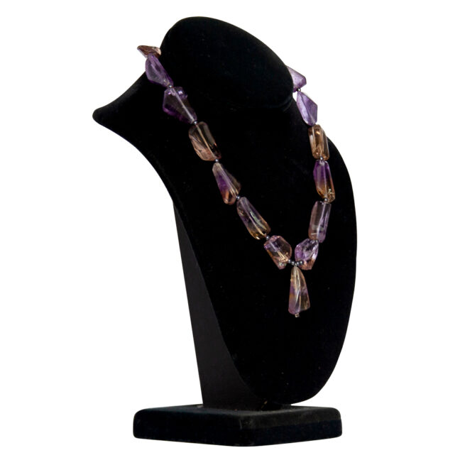 Faceted Ametrine Hematite Beaded Necklace - Image 2