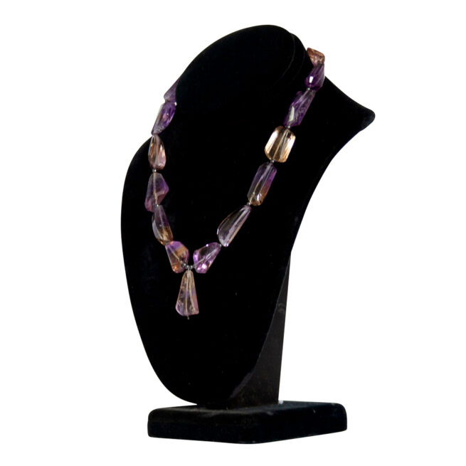 Faceted Ametrine Hematite Beaded Necklace - Image 3