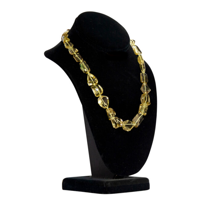 Faceted Yellow Citrine Beaded Necklace - Image 2