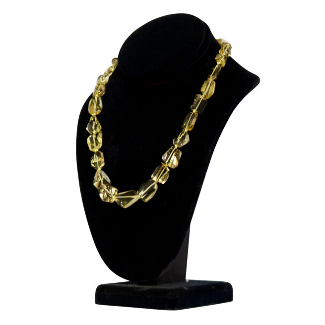 Faceted Yellow Citrine Beaded Necklace - Image 3