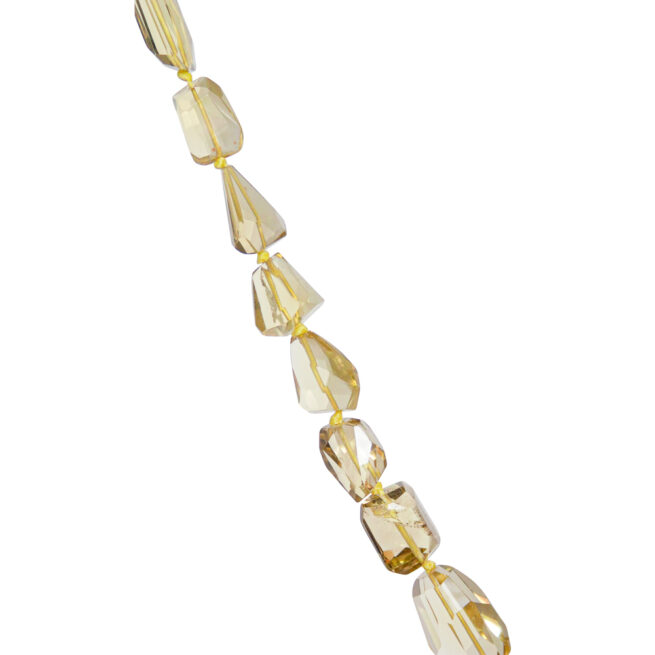 Faceted Yellow Citrine Beaded Necklace - Image 6