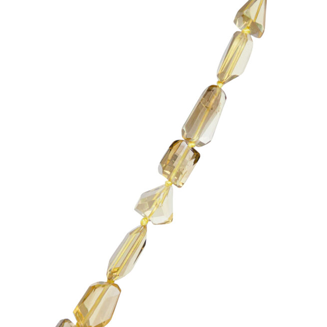 Faceted Yellow Citrine Beaded Necklace - Image 8