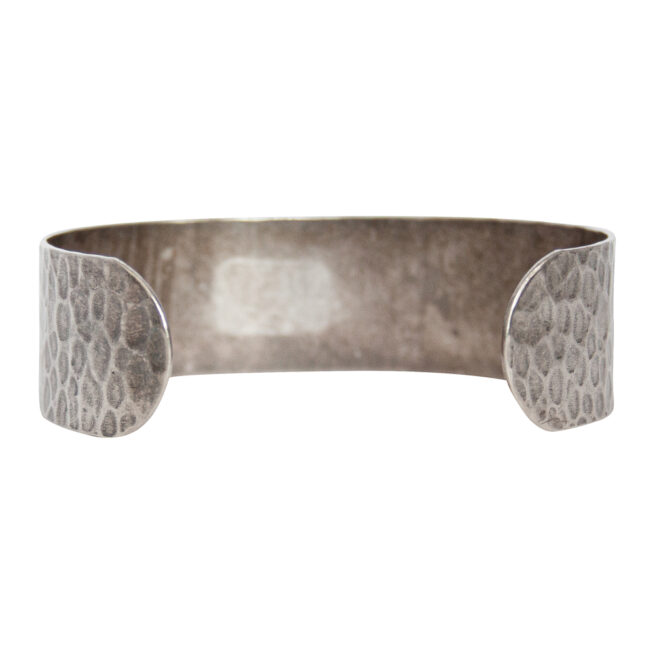 Hammered Sterling Silver Navajo Bracelet - Image 4