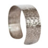 Hammered Sterling Silver Navajo Bracelet – Image 5