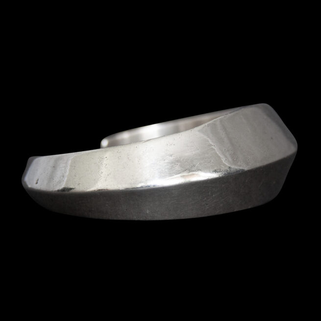 Heavy Solid Silver Navajo Cuff Bracelet - Image 3
