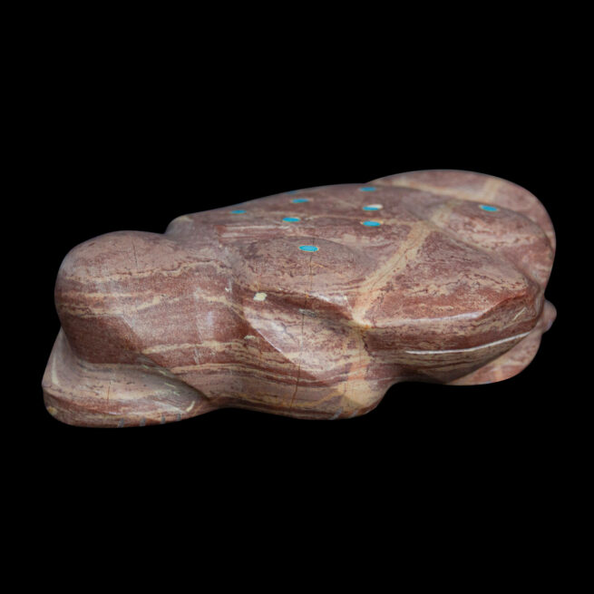 Herbert Halate Large Zuni Frog Carving – Image 3