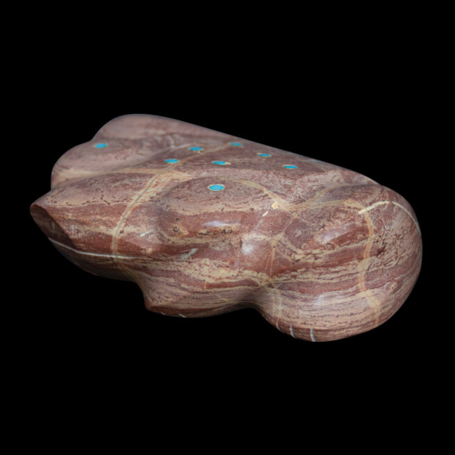 Herbert Halate Large Zuni Frog Carving – Image 7