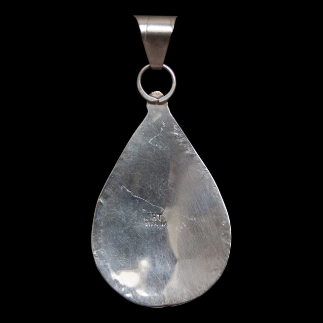 Herbert Tsosie Navajo Turquoise Pendant - Image 4