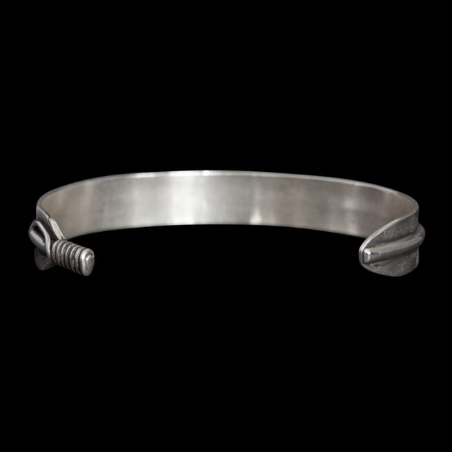 Lena Platero Slim Silver Feather Bracelet - 190 mm - Image 4