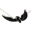 Navajo Black Eagle Necklace - Small - Image 3