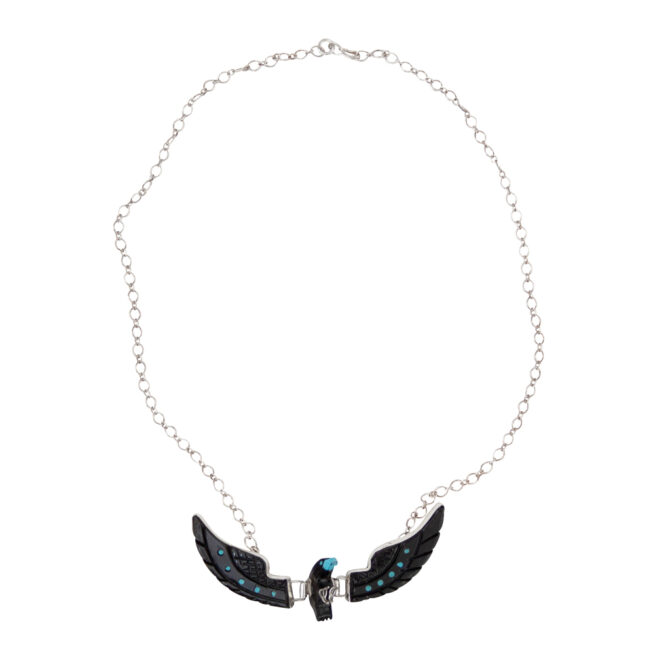 Navajo Black Eagle Necklace - Small – Image 5
