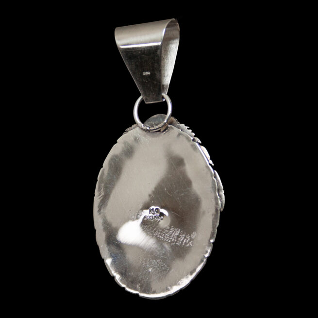 Talisman Navajo Loup Argent Turquoise – Image 4