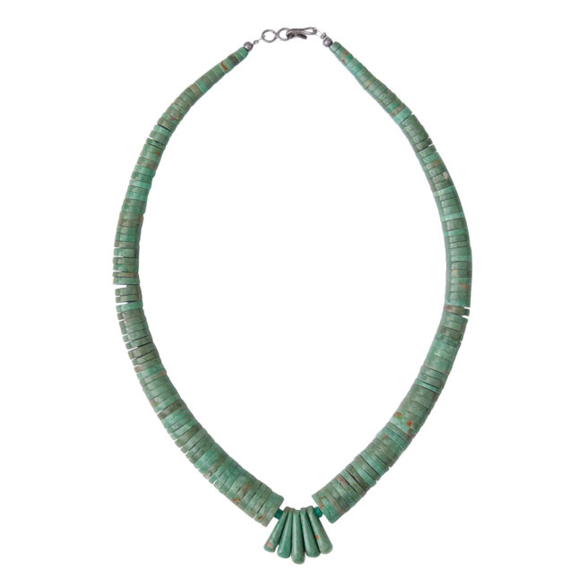 Santo Domingo Green Turquoise Necklace – Image 4