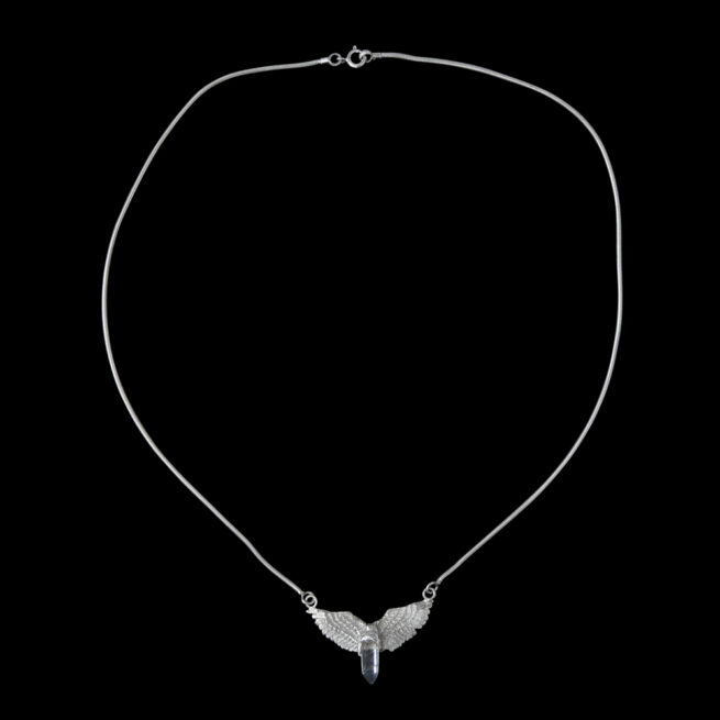 Collier Quartz Ailes Argent – Image 5
