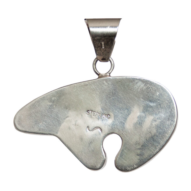 Spondylus Opal Zuni Inlay Bear Pendant - Image 4