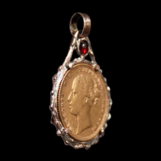 Pendentif Grenat Pièce Or 22 Carats – Image 2