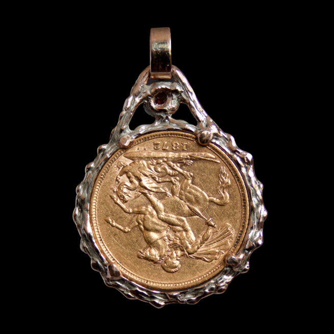 Pendentif Grenat Pièce Or 22 Carats – Image 3