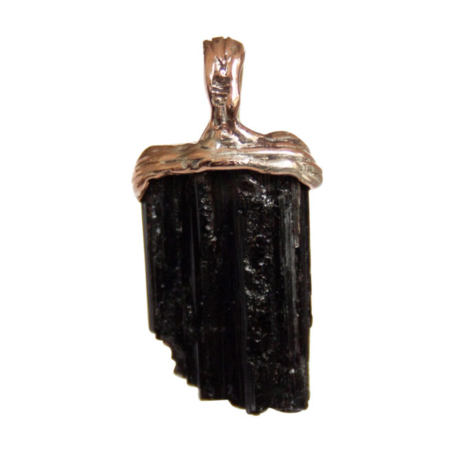 Pendentif Tourmaline Noire Or 9 Carats – Image 5