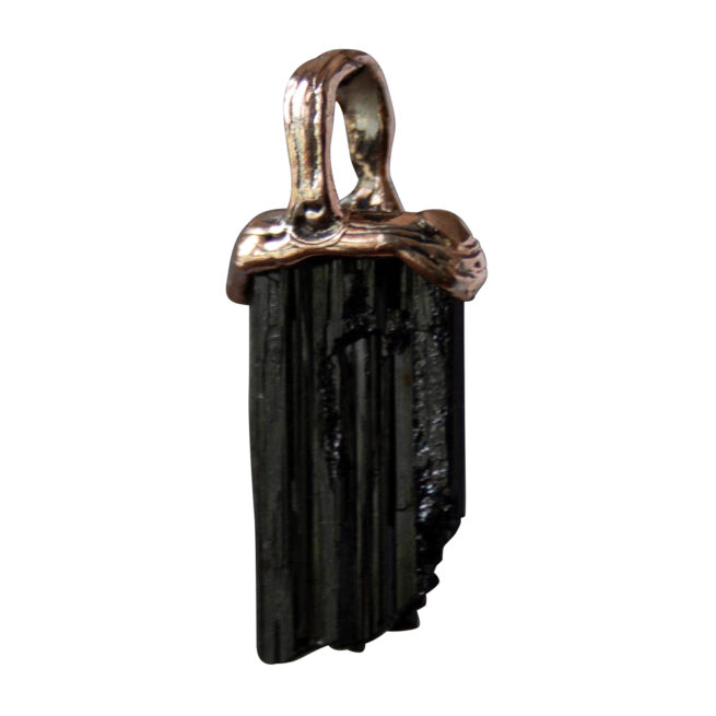 Pendentif Tourmaline Noire Or 9 Carats – Image 6