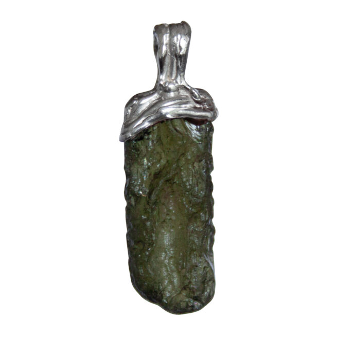 Moldavite Sterling Silver Pendant - Image 5