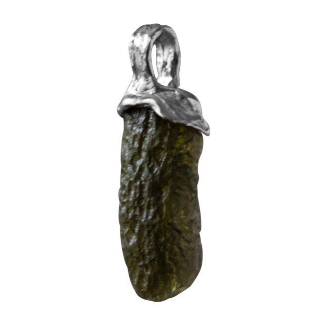 Moldavite Sterling Silver Pendant - Image 3
