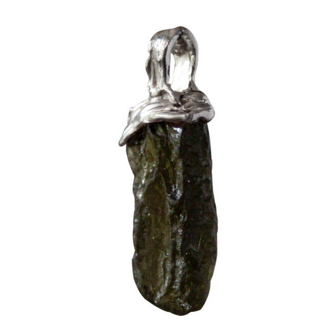Moldavite Sterling Silver Pendant - Image 2