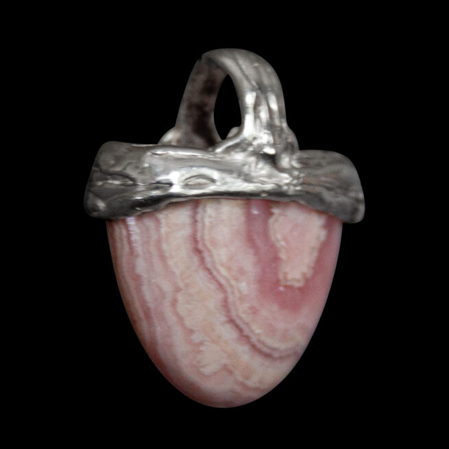 Rhodochrosite Sterling Silver Pendant - Image 6