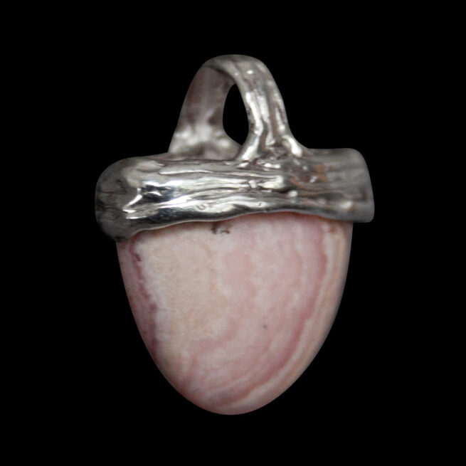 Rhodochrosite Sterling Silver Pendant - Image 5