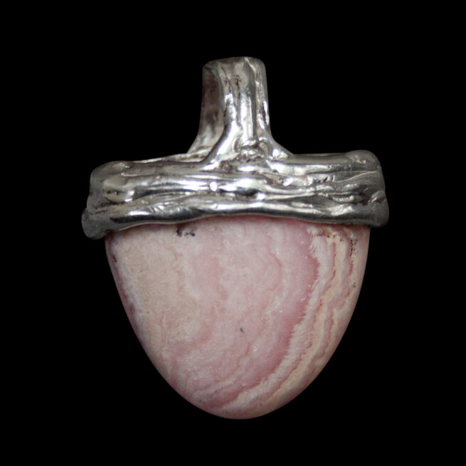 Rhodochrosite Sterling Silver Pendant - Image 4