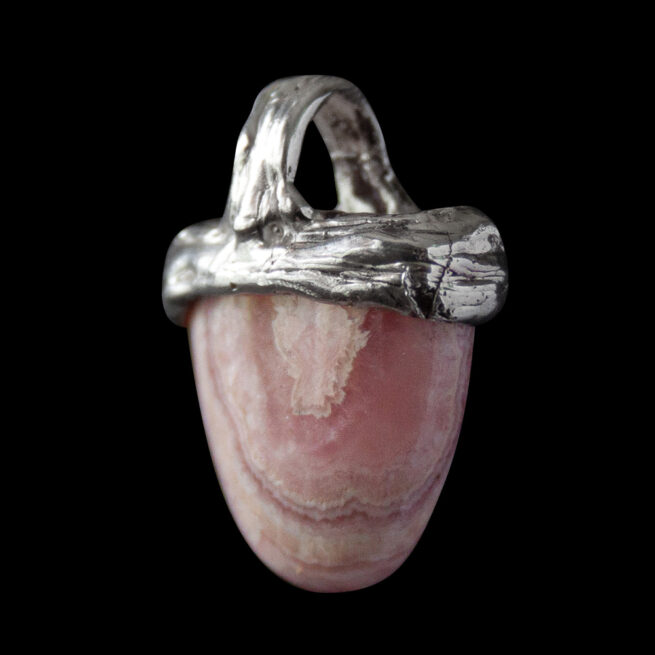 Rhodochrosite Sterling Silver Pendant - Image 3