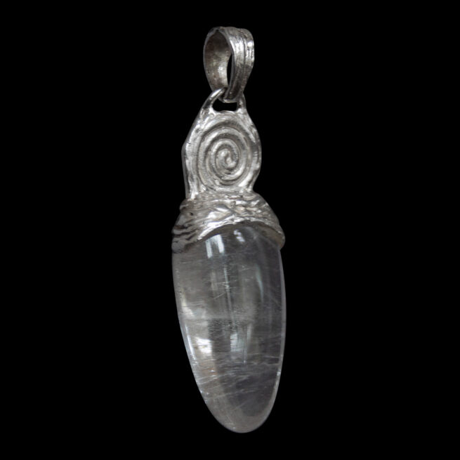Pendentif Quartz Spirale Argent – Image 5