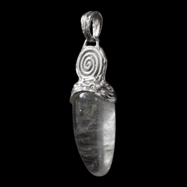 Pendentif Quartz Spirale Argent – Image 3