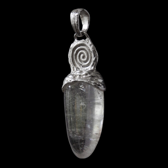 Pendentif Quartz Spirale Argent – Image 2