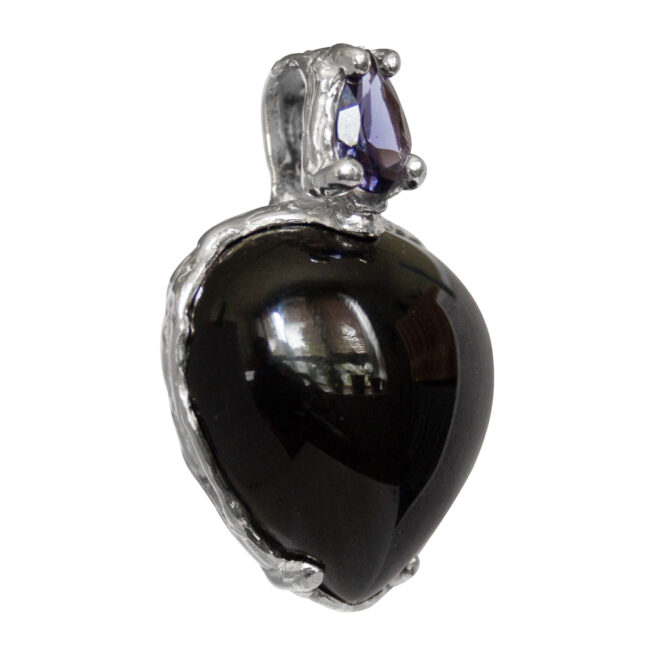 Spinel Iolite Silver Pendant - Image 2