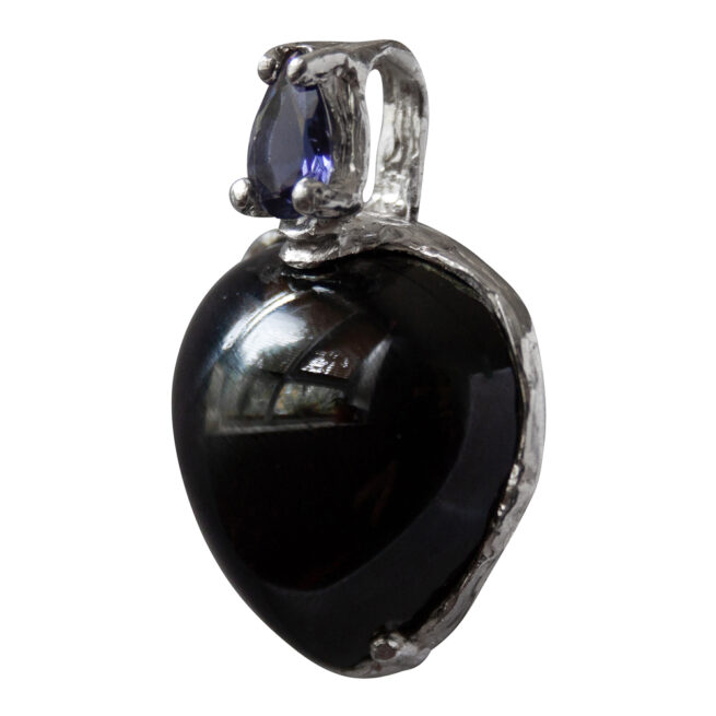 Spinel Iolite Silver Pendant - Image 6