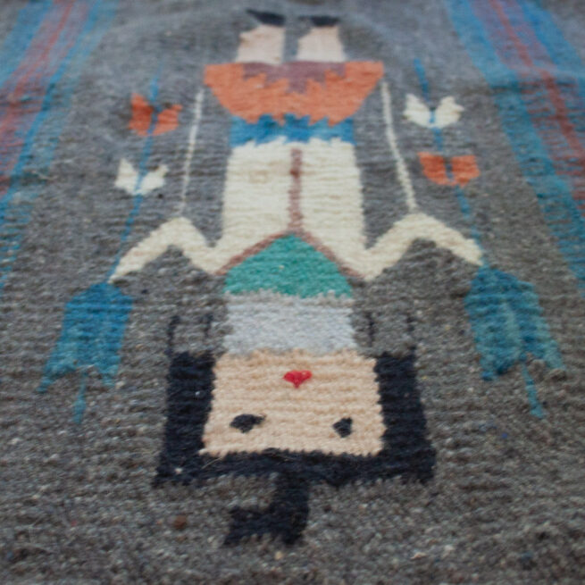 Tapisserie Grise Yei Années 1980 – Image 3