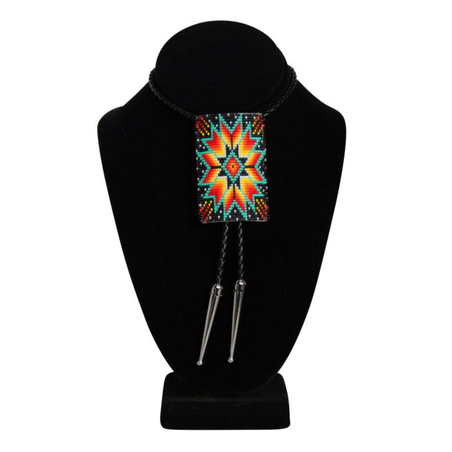 Beaded Bolo Tie - Fireworks - Image 3