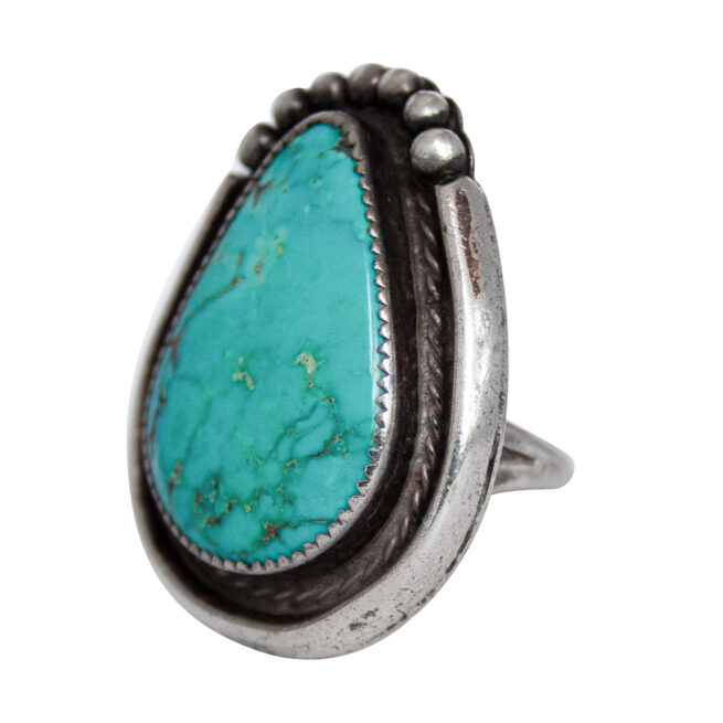 Bague Turquoise Larme Pointée – Image 3