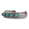 Five Turquoise Navajo Bracelet - Image 3