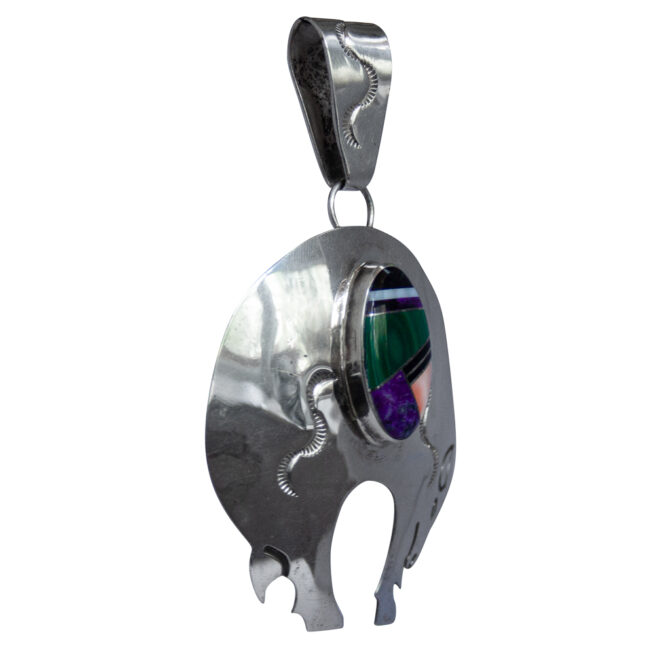 Large Multicolour Buffalo Pendant – Image 2