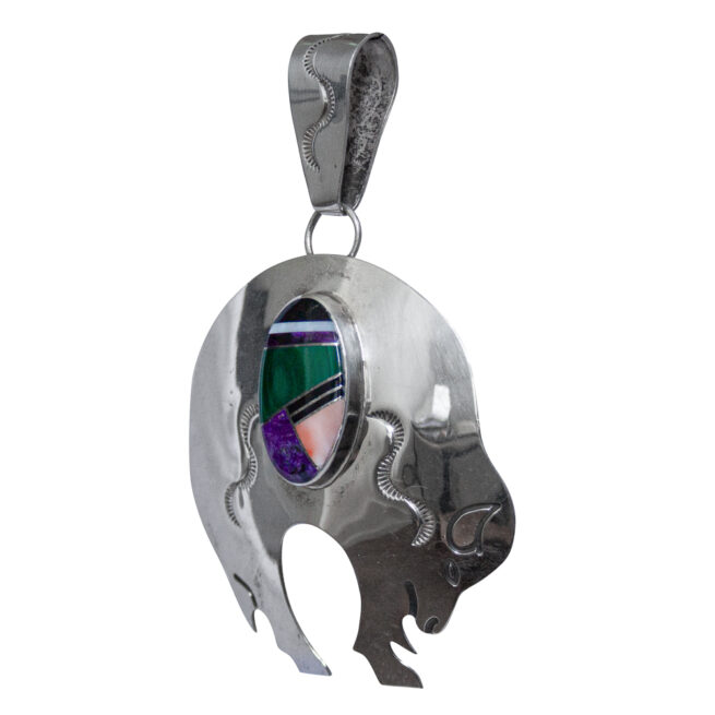 Large Multicolour Buffalo Pendant – Image 3